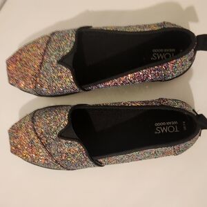 TOMS Women's Glitter Flats - Multicolor